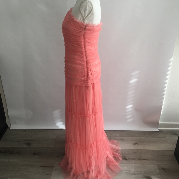 Jessica McClintock Pink Strapless Gown - Picture 4 of 6